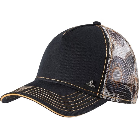 Prana Black and Camo Trucker Hat - Picture 1 of 5